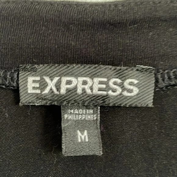 Express, sz M, black dressy tank. Cute under blazer or cardigan or with shorts! - Picture 3 of 4